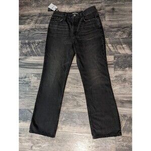 Re/Done 70s High Rise Bootcut Black Denim Jeans Size 30 NWT MSRP $275